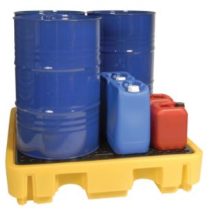 4 Drum Spill Pallet - Low Profile 250 Litres - JONESCO, UK
