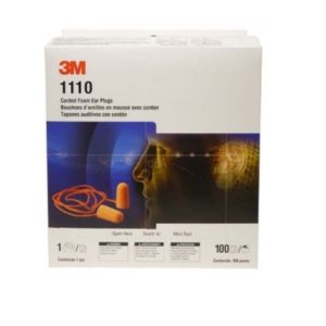 3M 1110 Foamplug (Corded) - 100/ box
